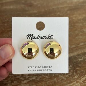 Madewell button stud earrings